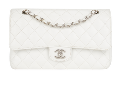 Medium Classic Double Flap, Caviar, White, 10741943(2005/06), DB/B, 2*